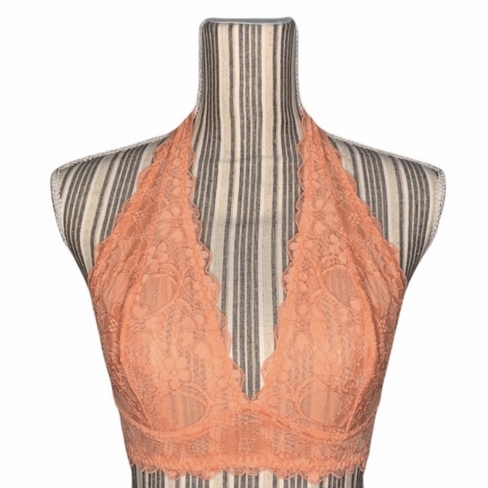 Intimately Free People Galloon Lace Halter Bra